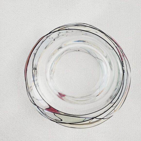 PartyLite Mosaic Calypso 2" Glass Red/Gold Tealight Votive Candle Holder BOHO - Picture 4 of 6